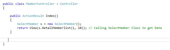 calling select member
