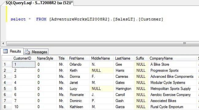 sql query