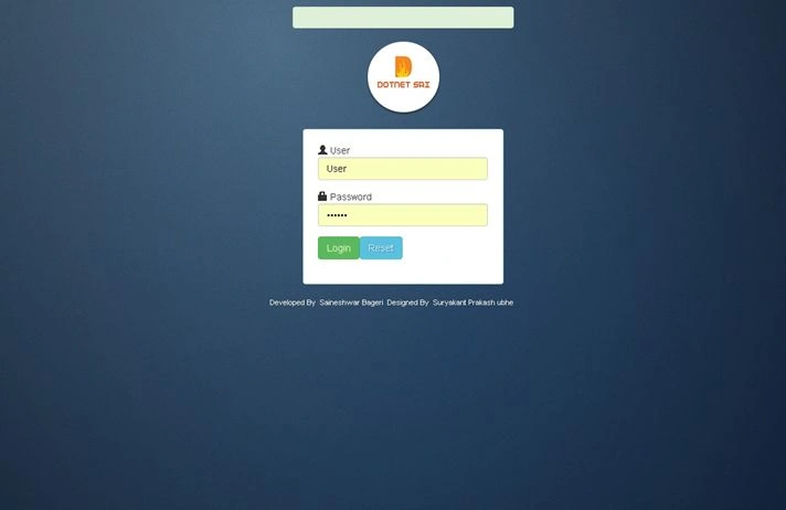 Login Screen