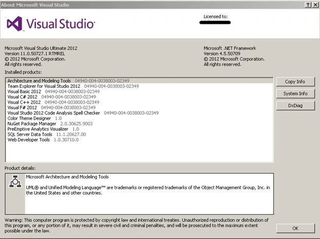 Microsoft Visual Studio Ultimate 2012