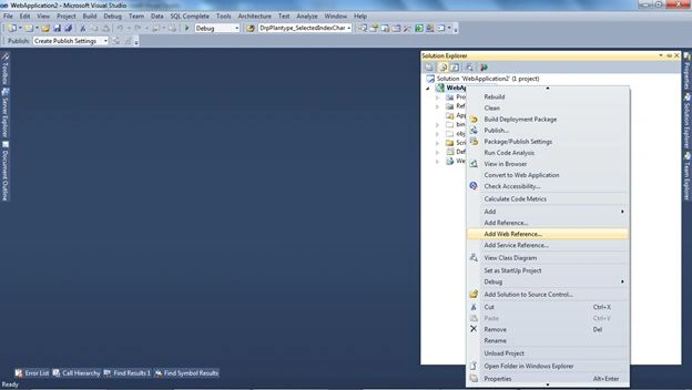Add Web Reference