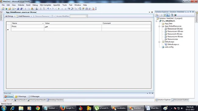 Open Resource.ar-SA.resx