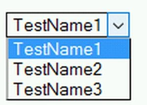 dropdown list