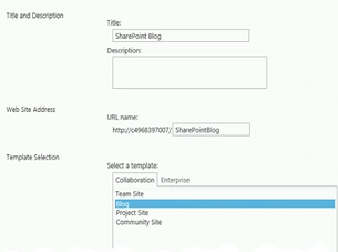 Create Blog Site