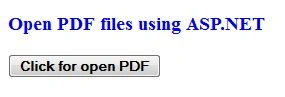 open a PDF file using ASP.NET