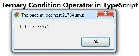 ternary conditional operator