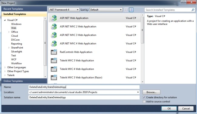 Installed templates