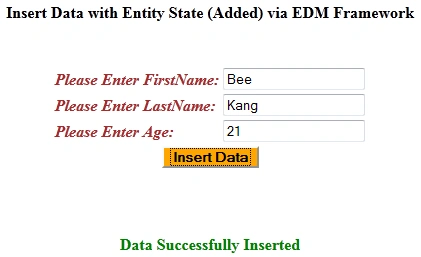 Insert Data