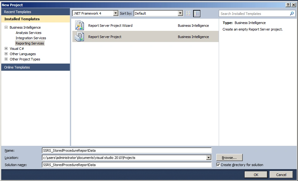 SSRS Report Using Stored Procedure