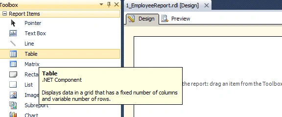 SSRS Report Using Stored Procedure