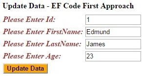 Update data 