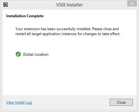 click install