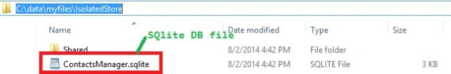 found DB content