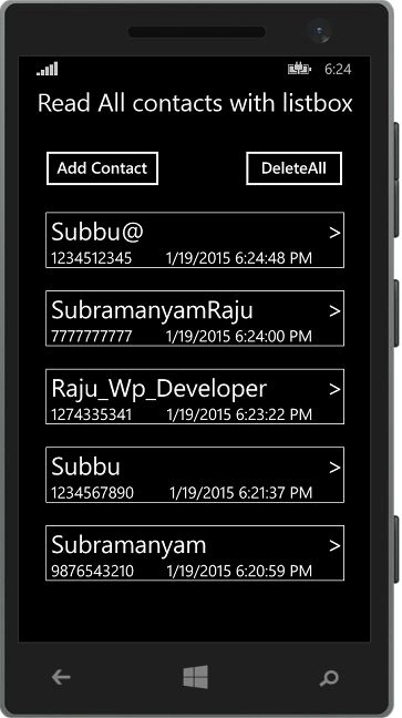 ReadContactList