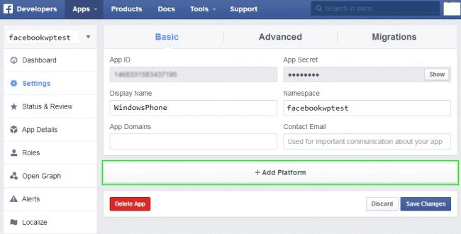 add platform