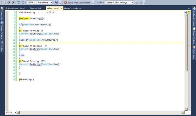 Adding Inline Helper method