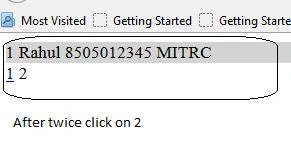 data is not displayed correctly