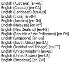 English language