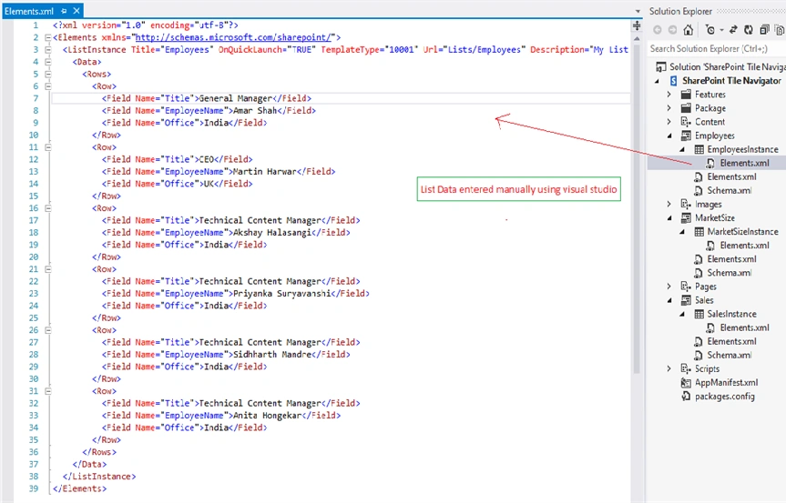 Employees code