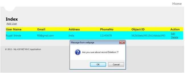 Record Deletion
