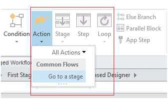 navigate to stage
