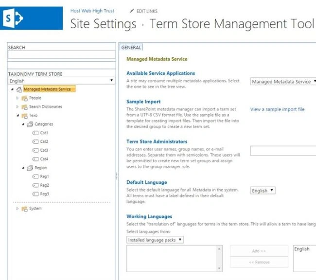 Term Store Management