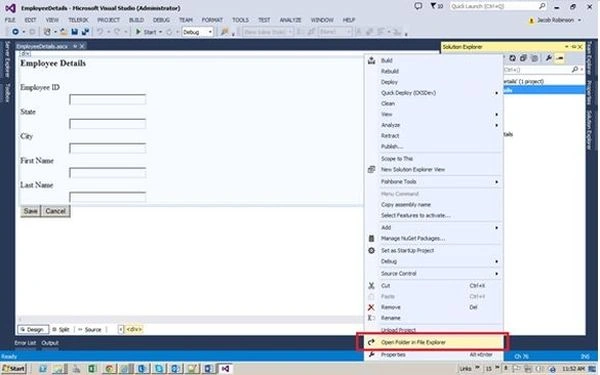 Open Folder in FileExplorer