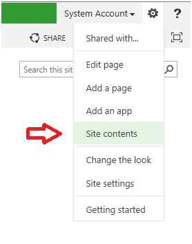 Site Contents