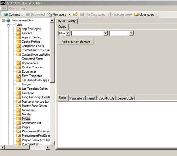 CML Query Builder