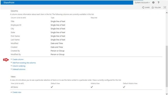 Create a new column