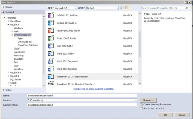 Empty SharePoint Project