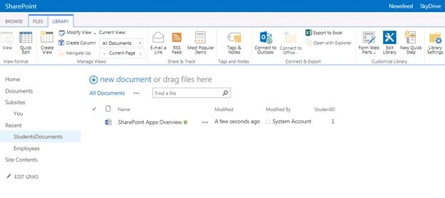 upload document