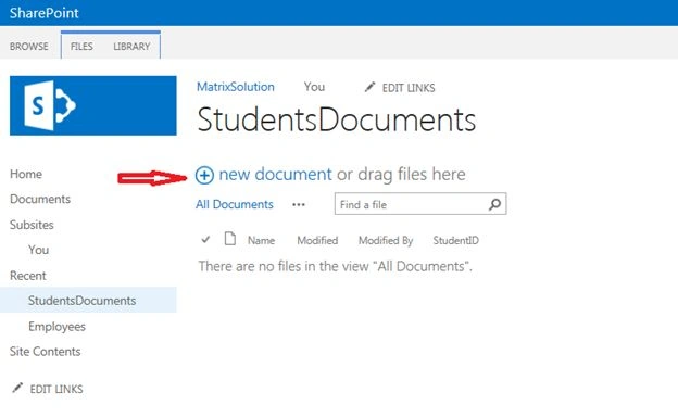 new document link