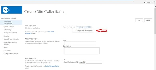 change your web application