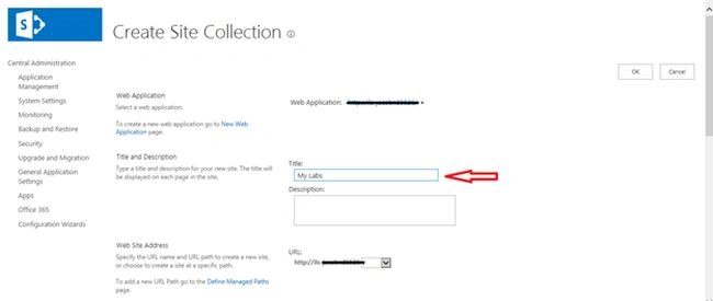 create site collection