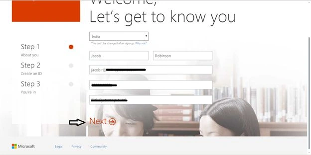click next