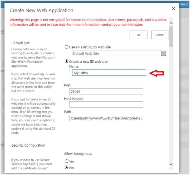 Change the name of your web application