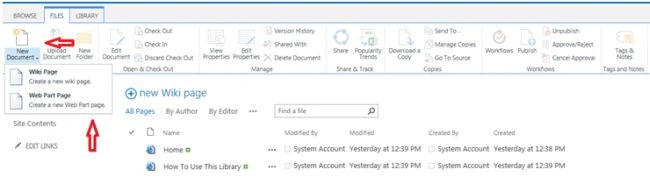 New Document Menu