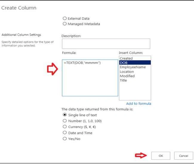 create column