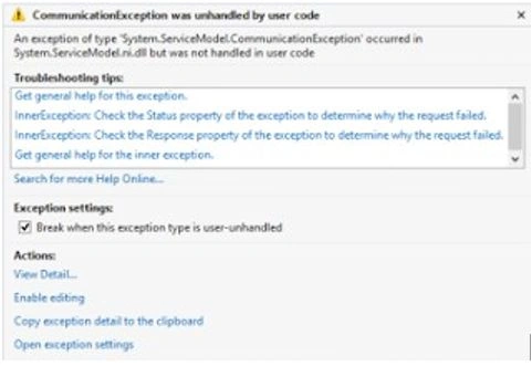 emulator generates exception