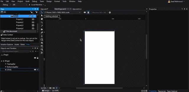 Adding Properties and making it live in application