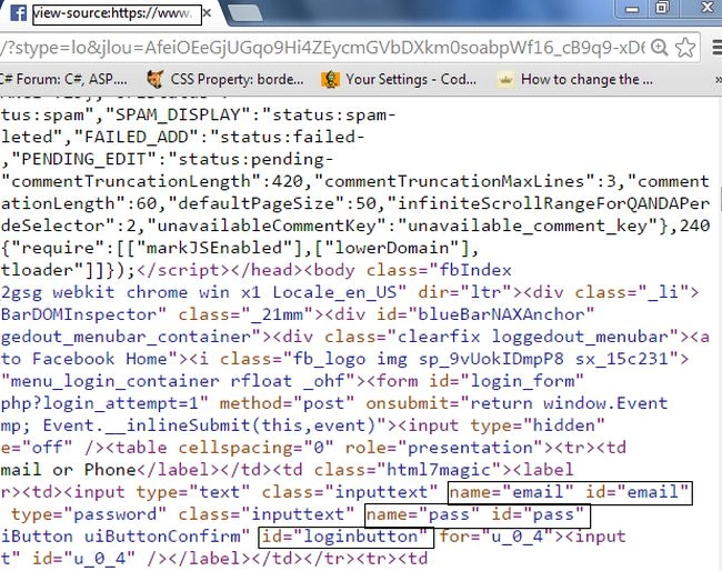 page view source