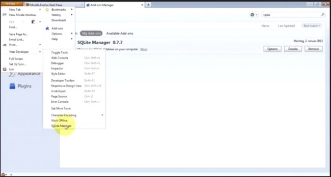 Sqlite Manager