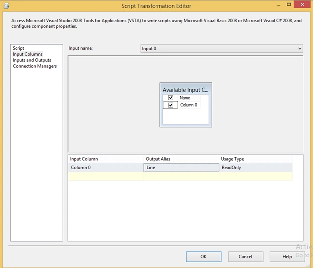 Input Columns