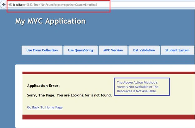 Customized Error Page