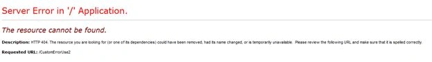 Default Error Page
