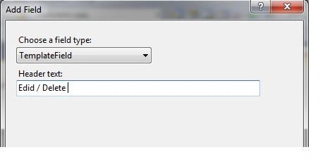 TemplateField