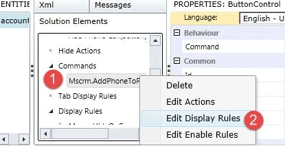 Edit Display Rules