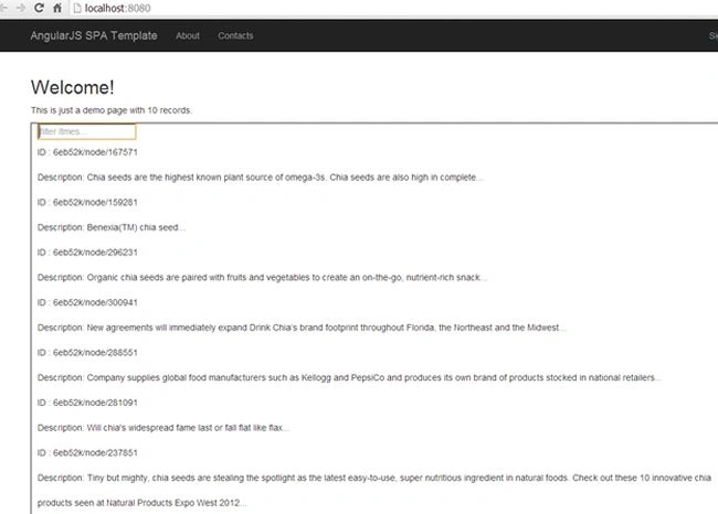 Filter AngularJS5
