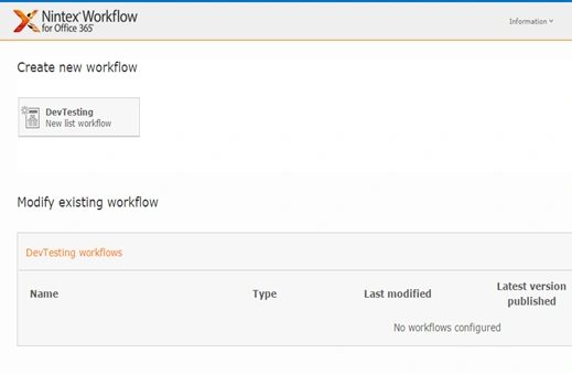 new workflow
